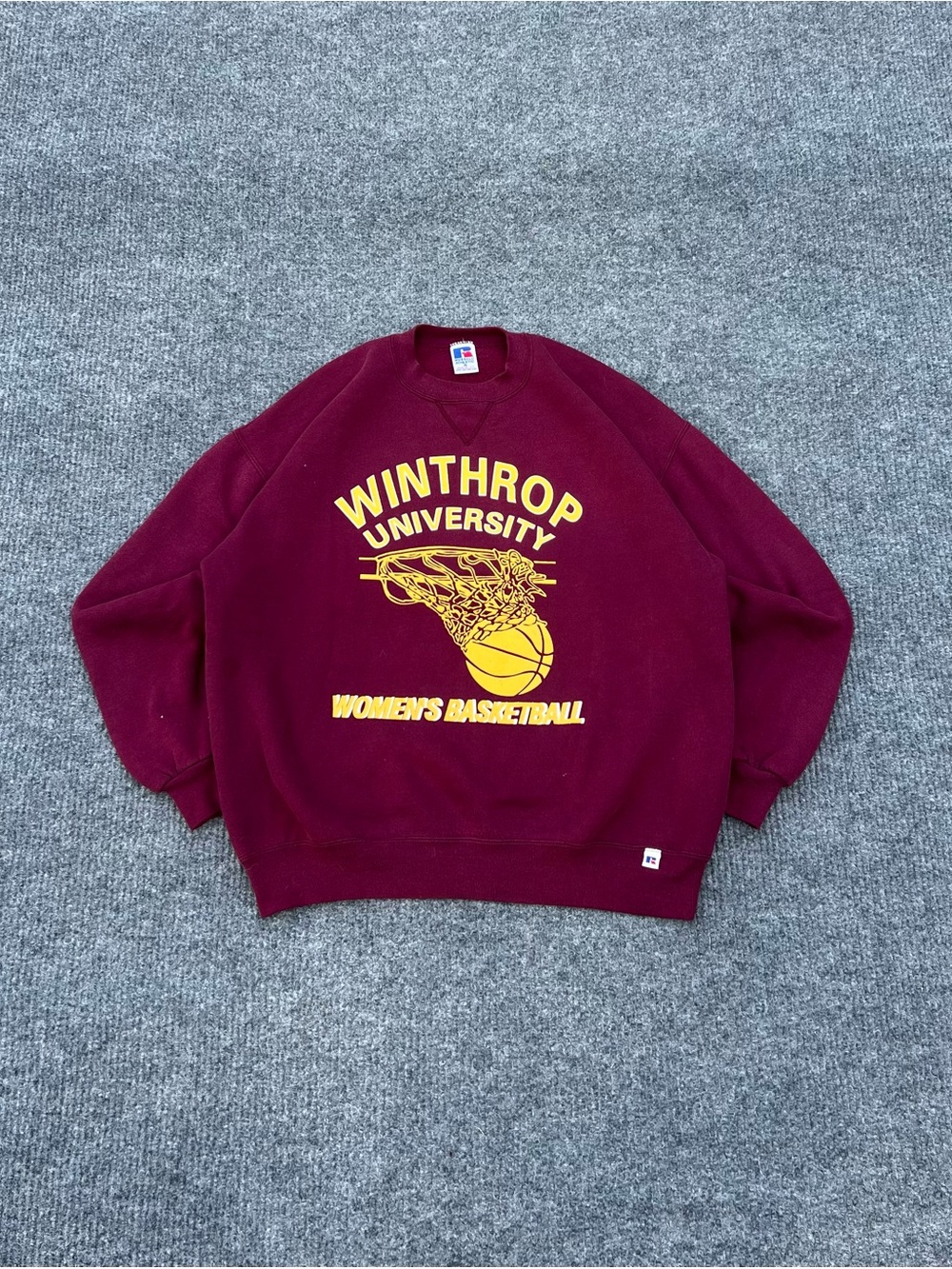 Vintage Winthrop University Basketball Sweatshirt